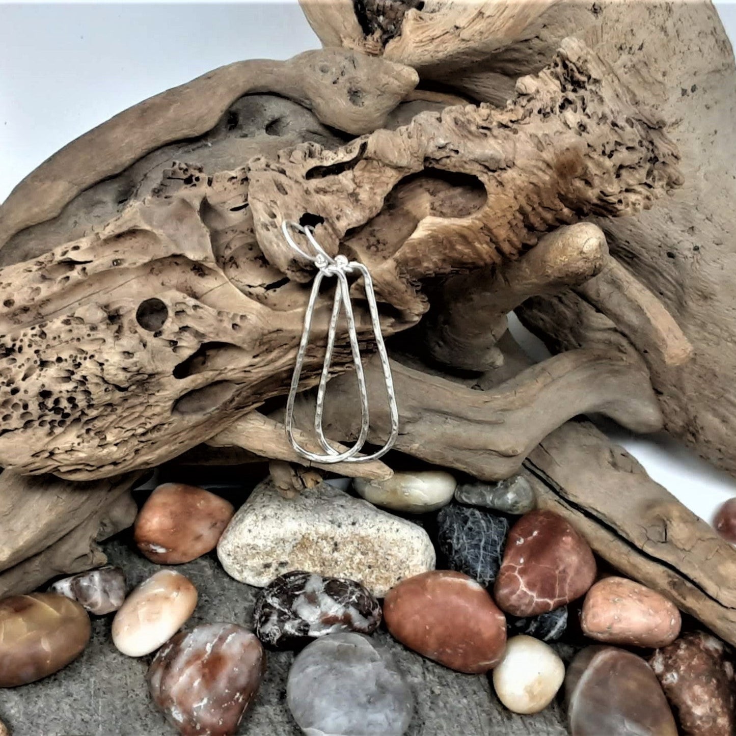 Sterling Silver Teardrop Hoops