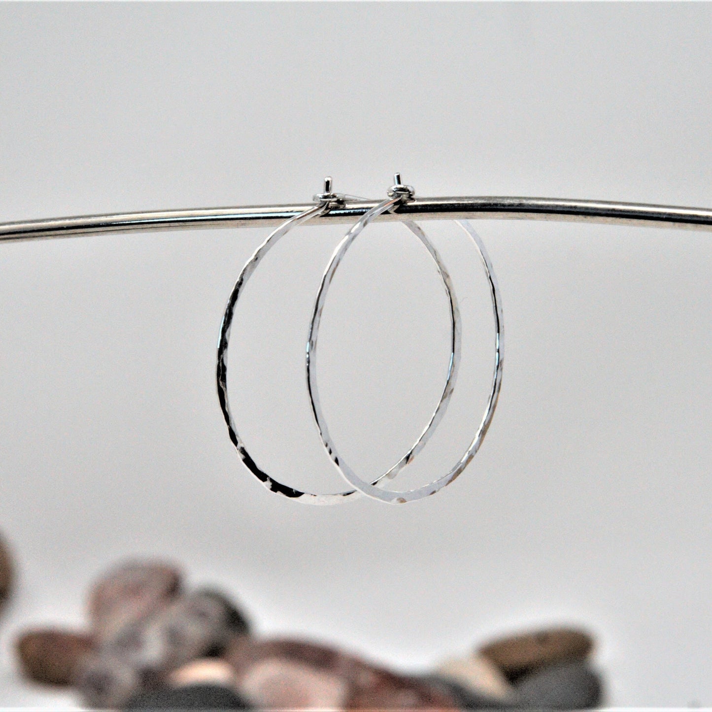 Sterling Silver 1 inch Endless Hoop Earrings