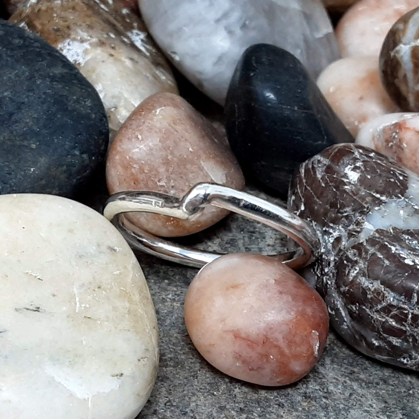 12 gauge forged sterling silver single twist ring