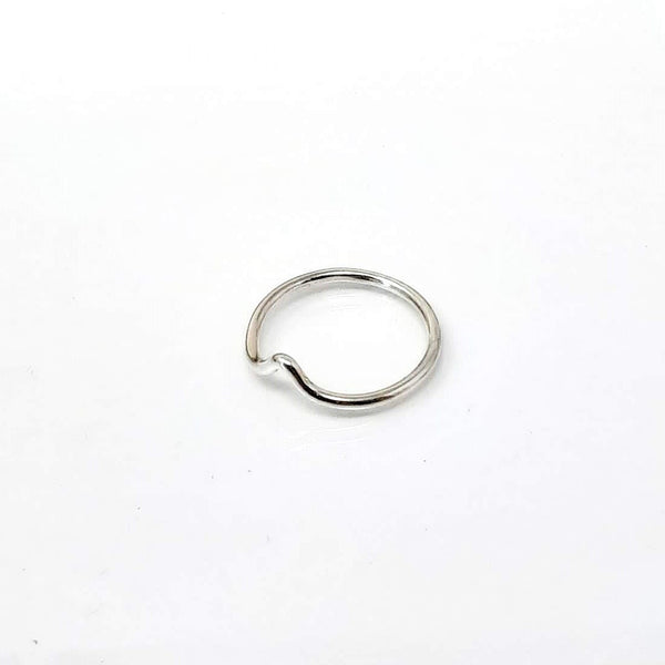 Forged Sterling Silver stacking V ring