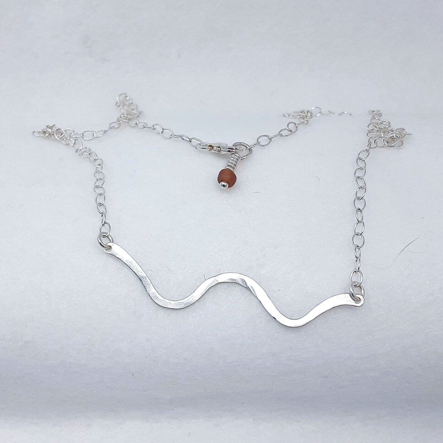 Sterling Silver Wave Necklace