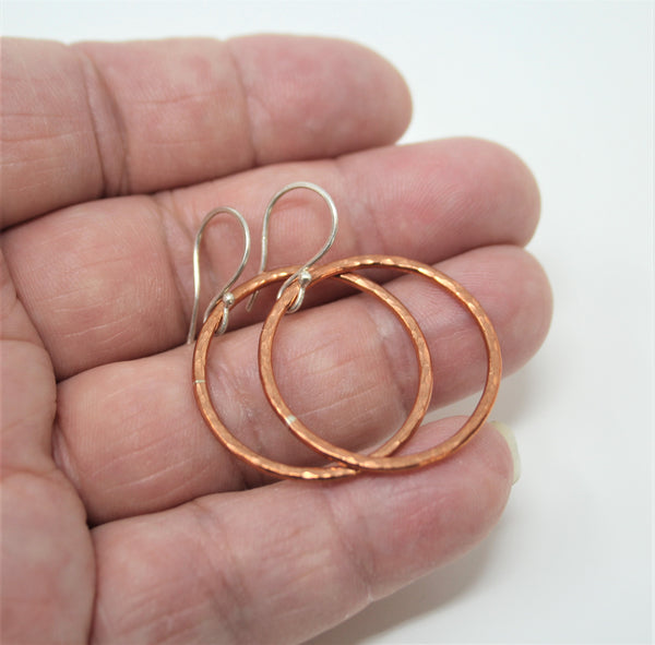 1 inch copper hoops