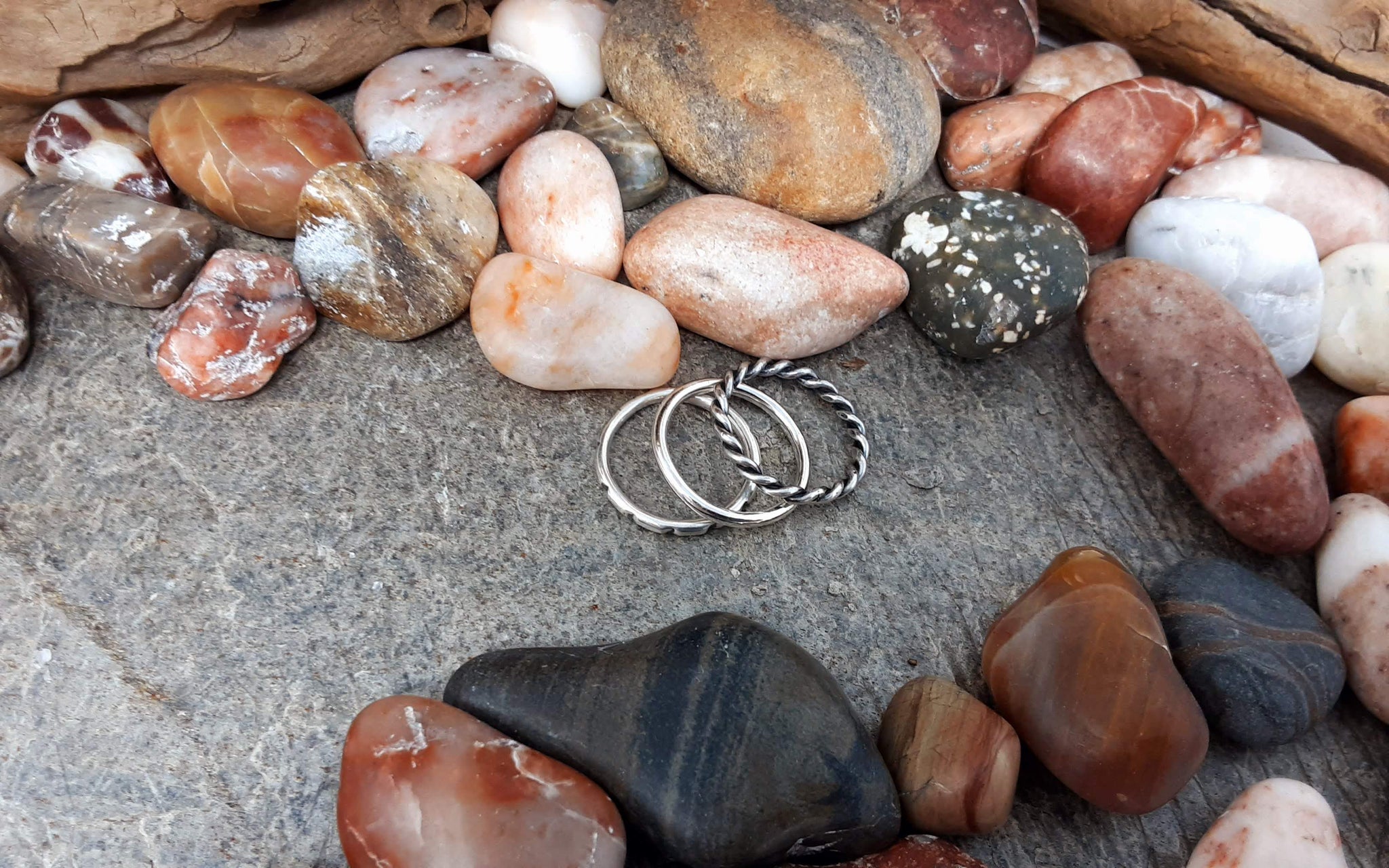 Chunky Sterling Silver Stacking Rings