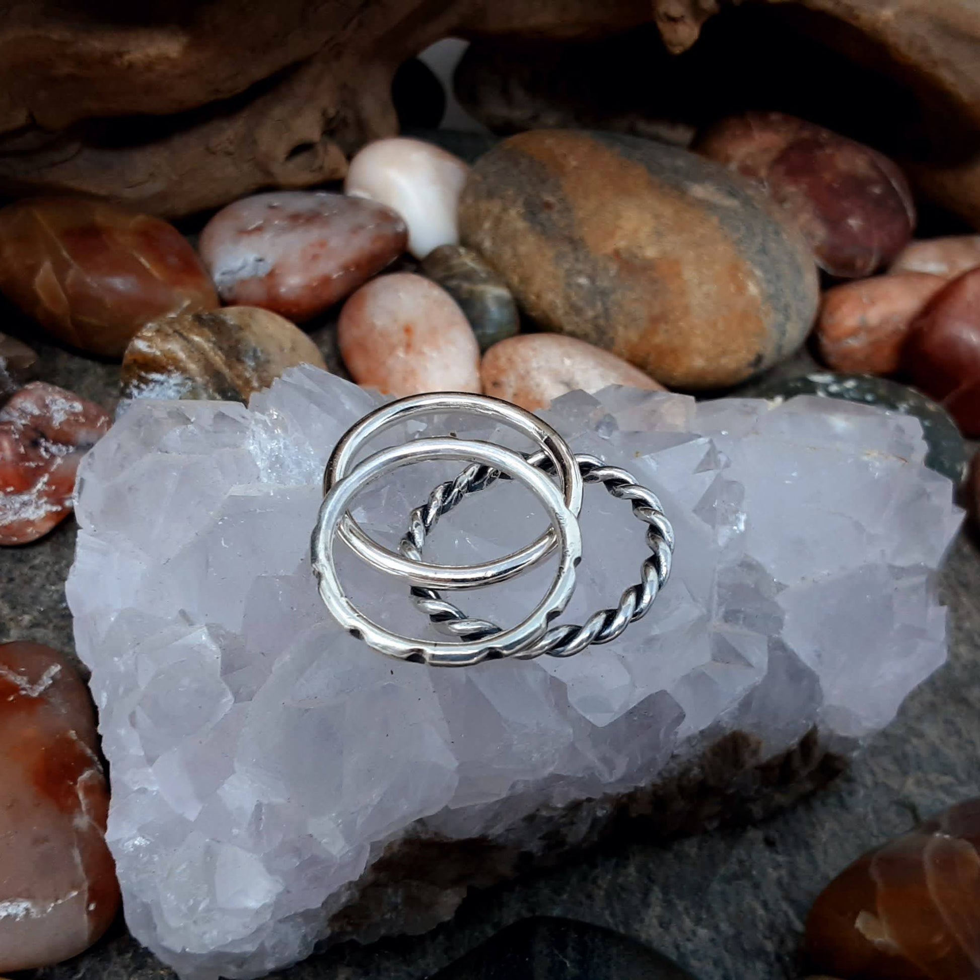 Chunky Sterling Silver Stacking Rings