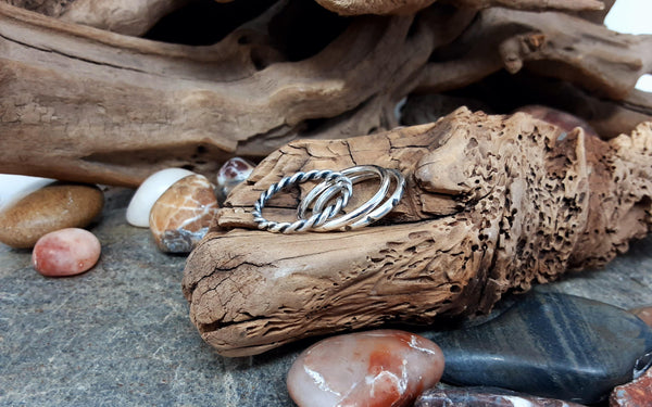 Chunky Sterling Silver Stacking Rings