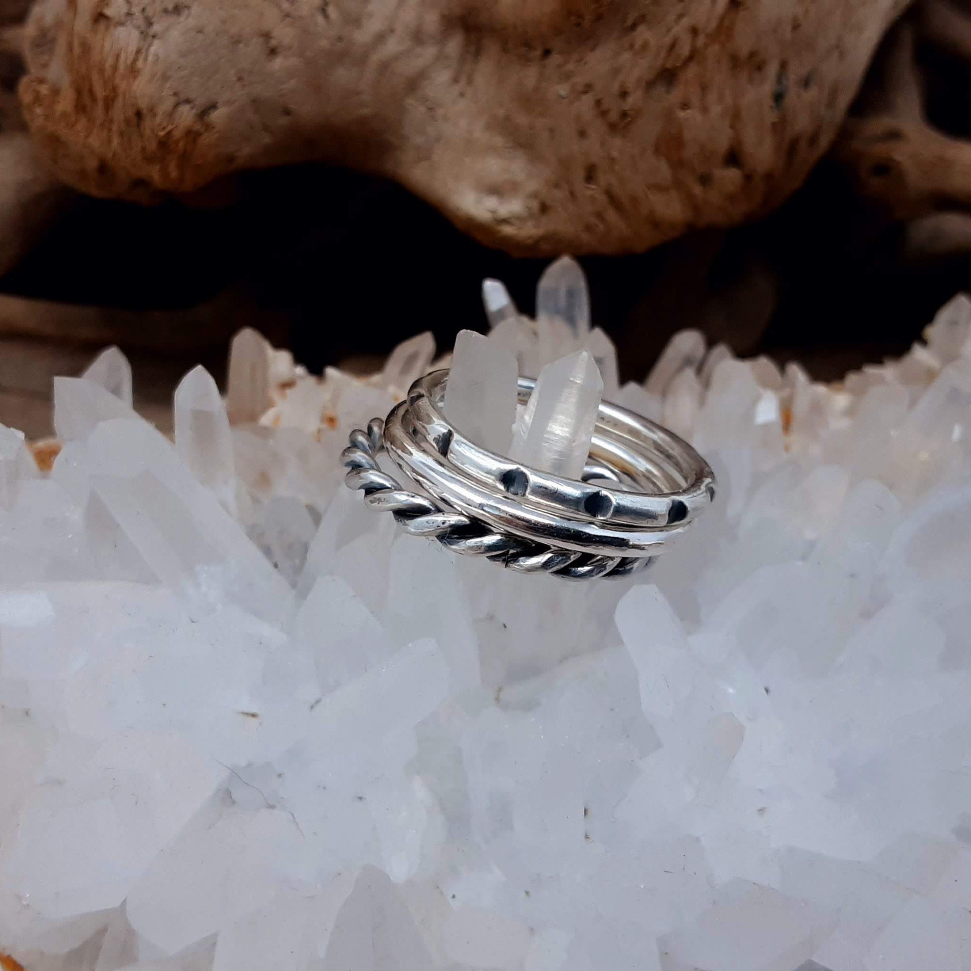 Chunky Sterling Silver Stacking Rings