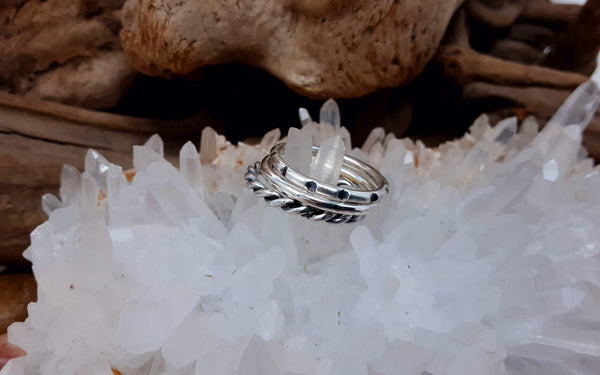 Chunky Sterling Silver Stacking Rings