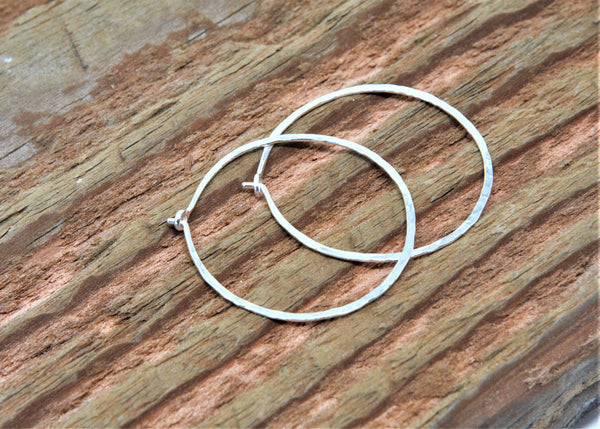 Sterling Silver 1 inch Endless Hoop Earrings