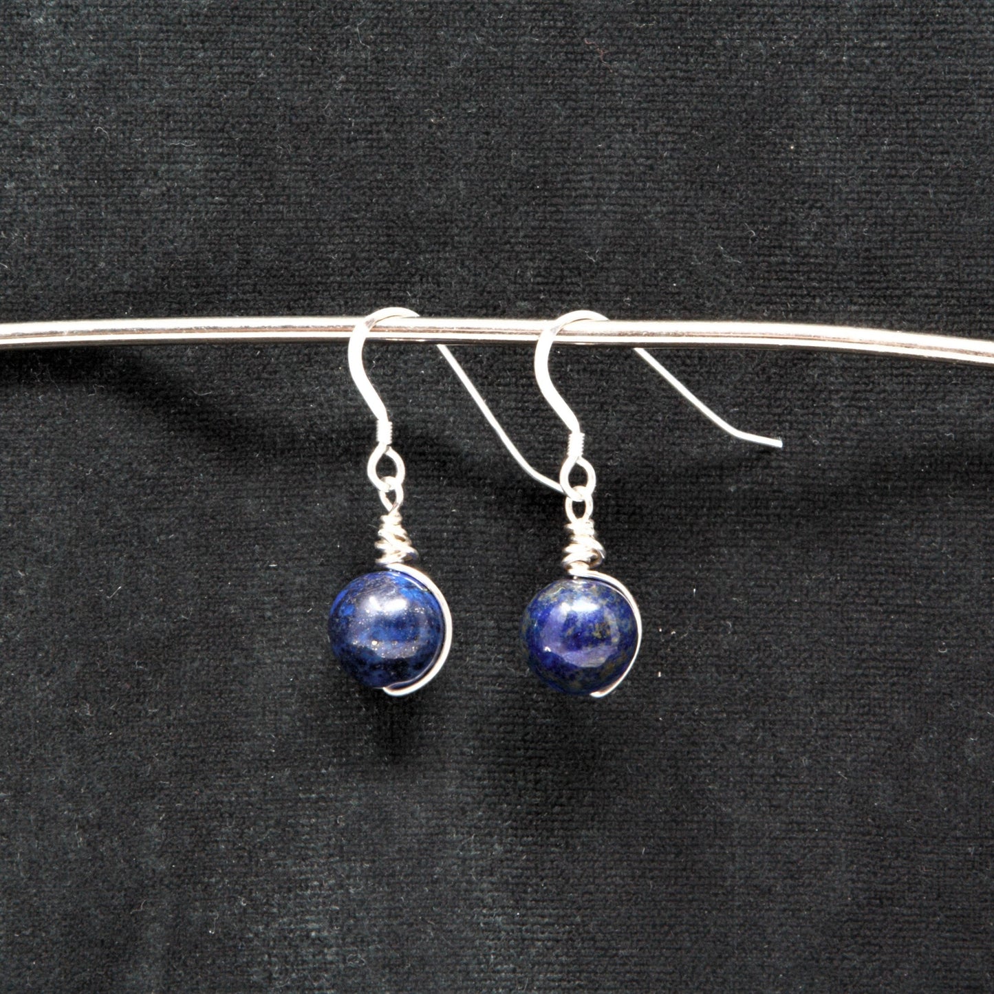 Sterling Silver and Lapis Lazuli Earrings