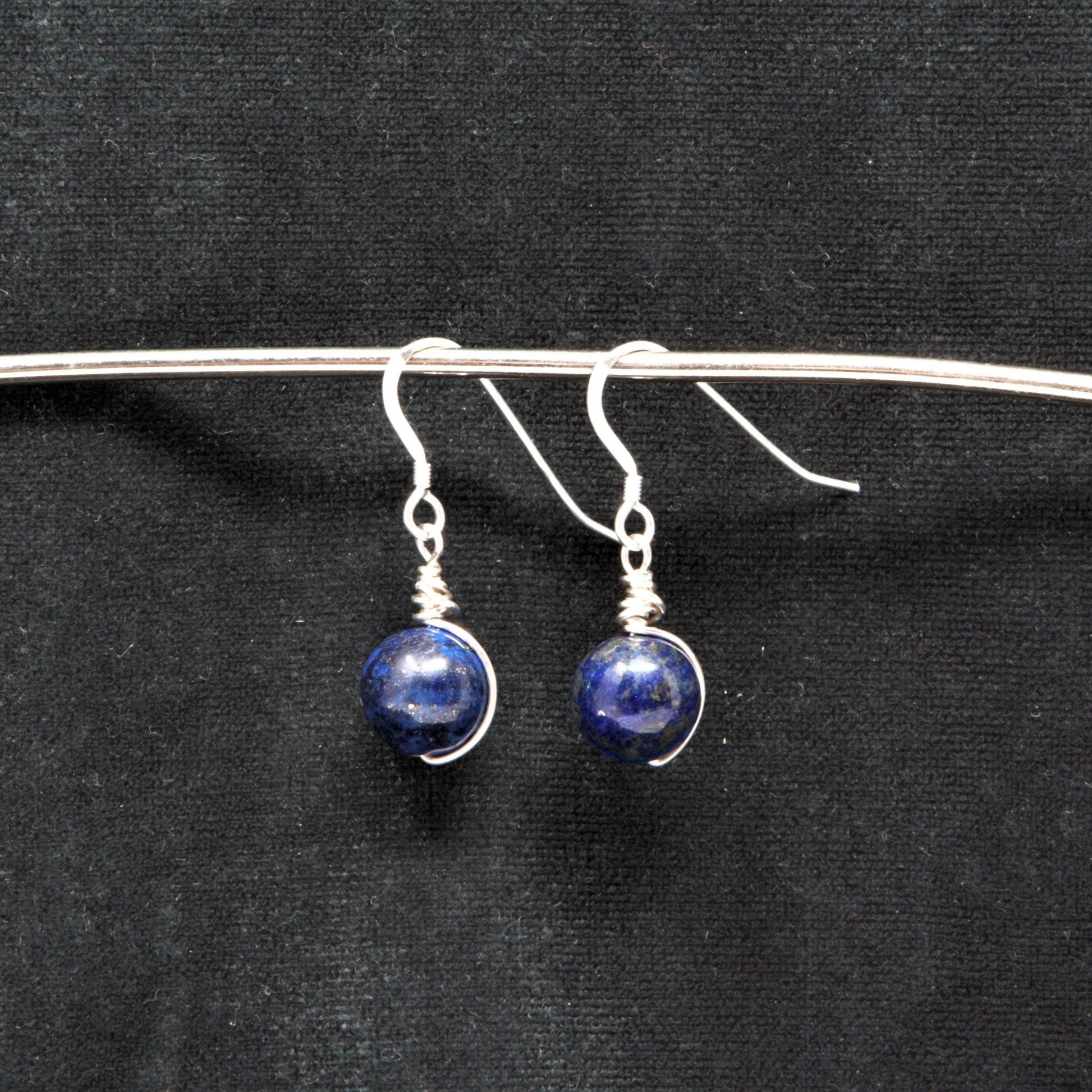 Sterling Silver and Lapis Lazuli Earrings