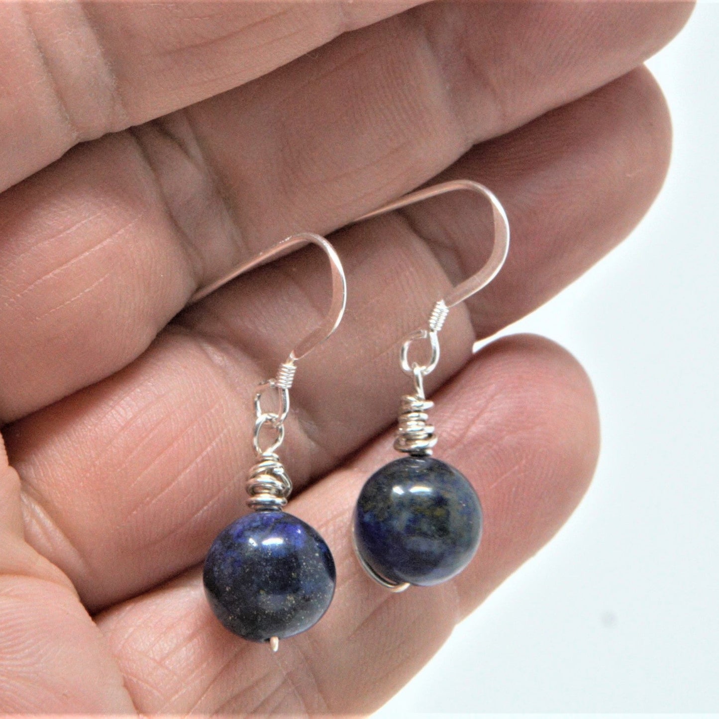 Sterling Silver and Lapis Lazuli Earrings
