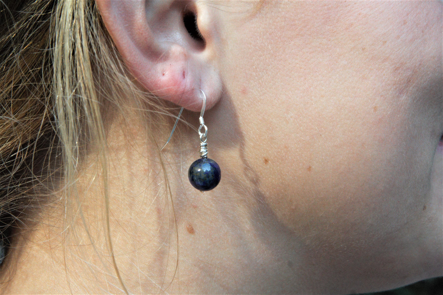 Sterling Silver and Lapis Lazuli Earrings